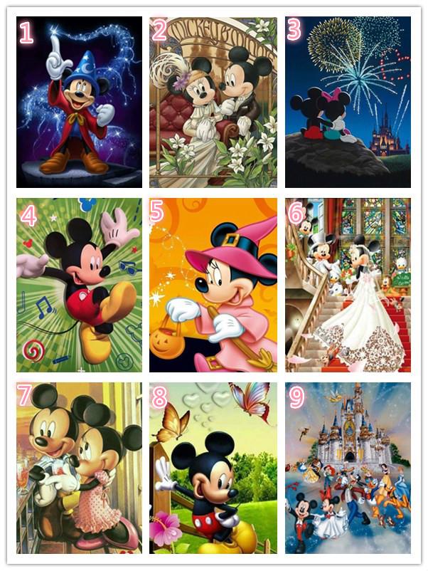 Diamond painting 5D DIY mosaic Mickey cartoon diamond painting home