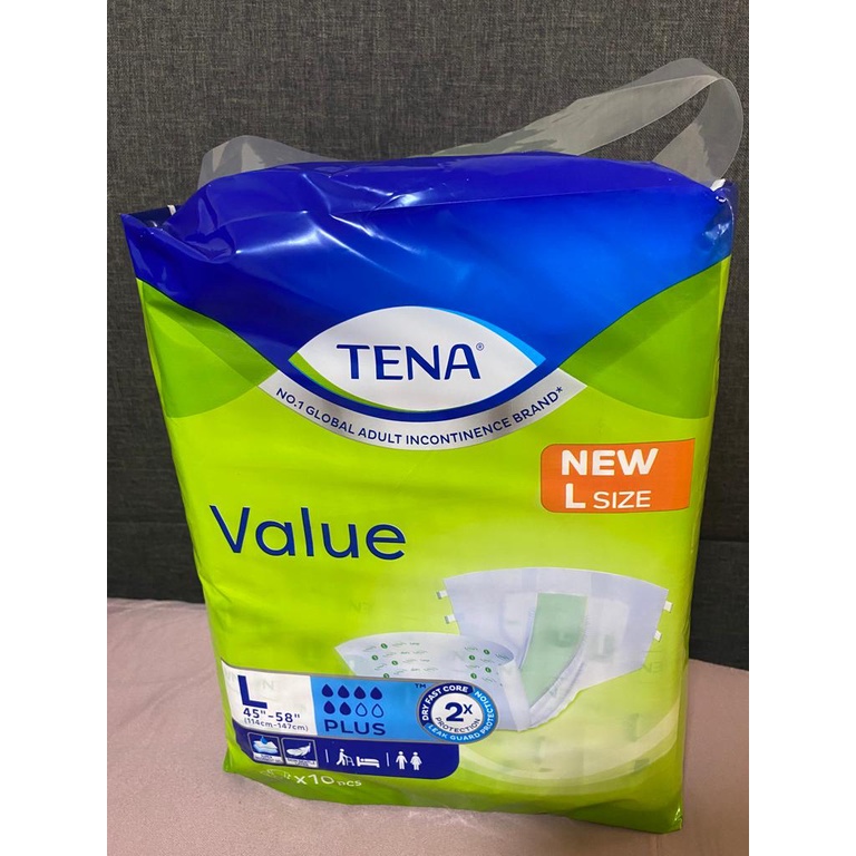 Bundle Of 4 Packs Tena Adult Diapers Value Plus Size Medium M Or