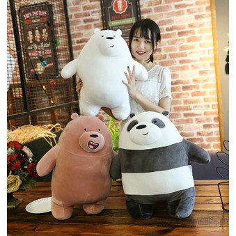 we bare bears stackable plush