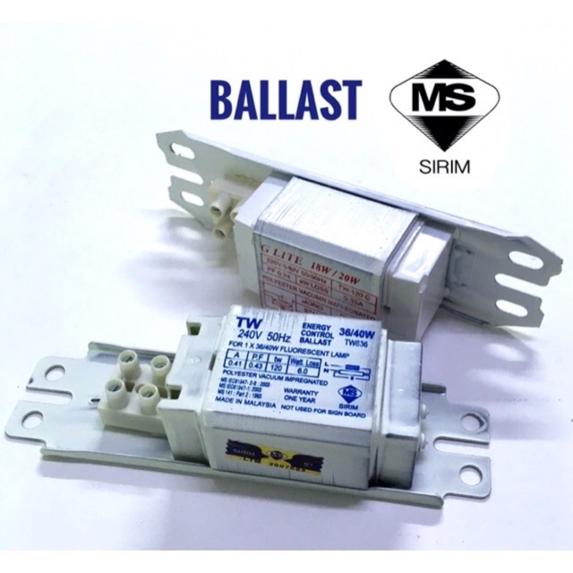 18w/20w 36w/40w Fluorescent Ballast Choke Shopee Singapore
