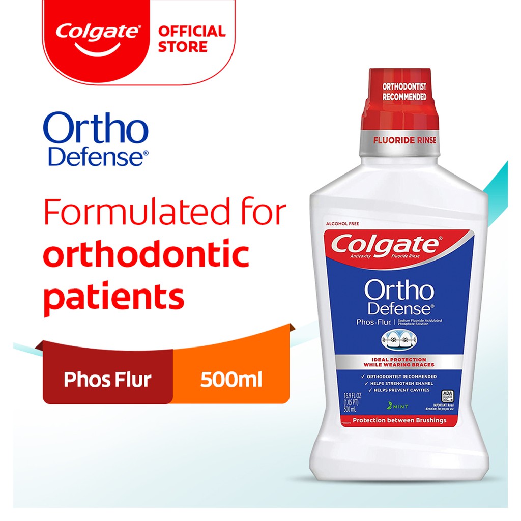 Colgate Braces Ortho Defense Mouthwash 500ml Shopee Singapore