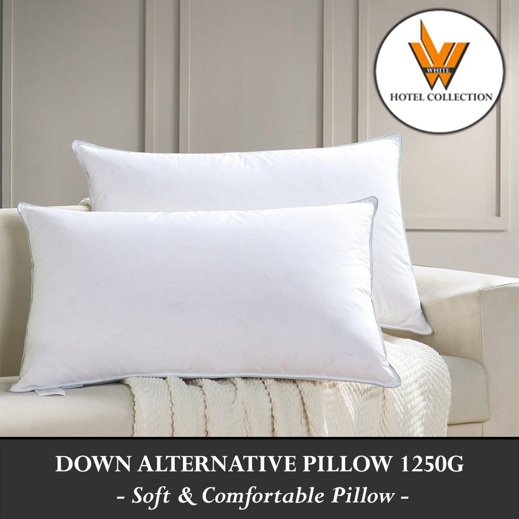 Hotel Down Alternative Pillow 1250g Shopee Singapore