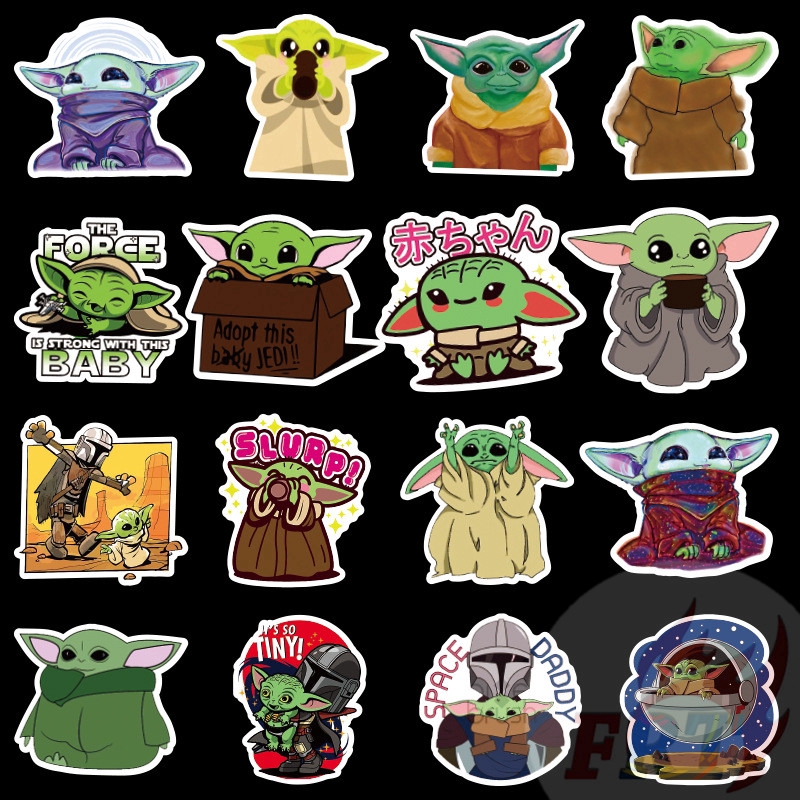 Baby Yoda Star Wars Mandalorian The Child Stickers Decals 100 Pack 50 Pack