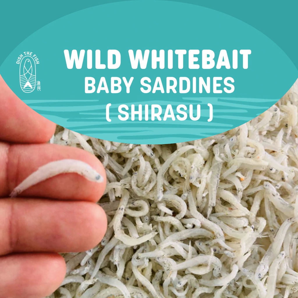 Dish The Fish Wild Whitebait (Baby Sardines/ Shirasu) (About 100G