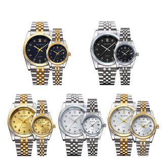 Original Wlisth Couple Watch Set Pair Watch Fashion Business Women Men Quartz Analog Wrist Watch