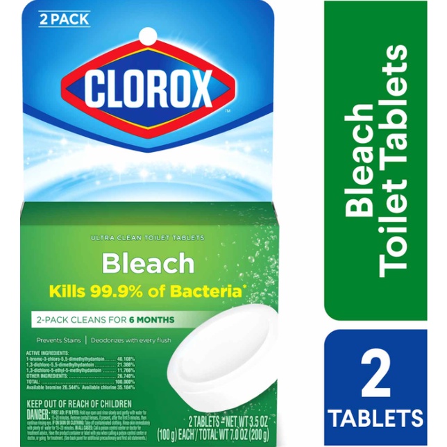 [Local Stocks] Clorox Ultra Clean Toilet Bowl Bleach Tablets Clorox