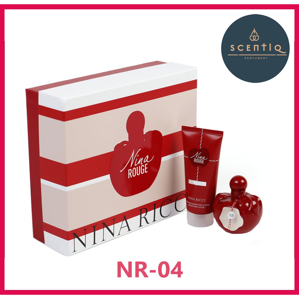 Nina Ricci Rouge Edt Spray 50ml Set Creamy Body Lotion 75ml 3137370351382 Original Nina Ricci Luxury Perfume Giftset Shopee Singapore