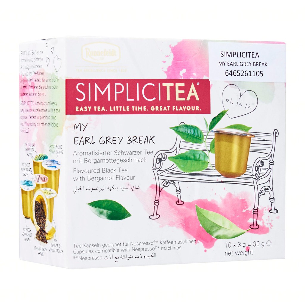 Ronnefeldt Earl Grey Tea Podscompatible With Nespresso Machinesblack Tea With Ci Shopee Singapore