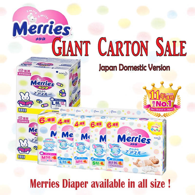 merries diapers size