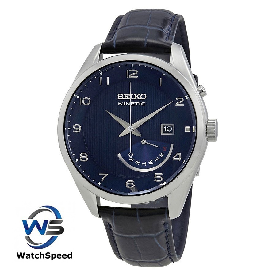 seiko kinetic 100m blue