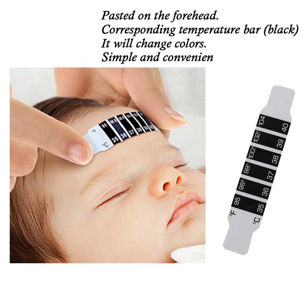 Baby Forehead Strip Head Temperature Test LCD Thermometer Sticker