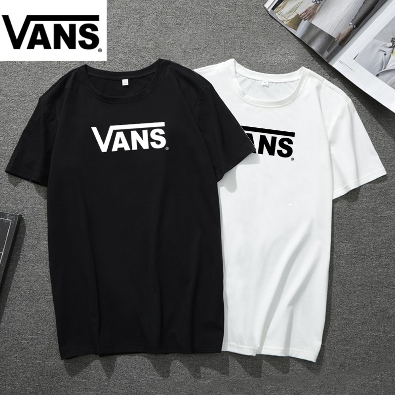 black and white vans t shirt women's