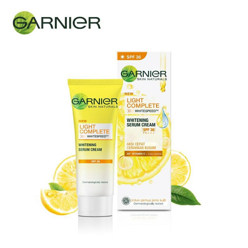 Garnier Light Complete Whitening Serum Cream 3x Vitamin C Spf 36pa Shopee Singapore