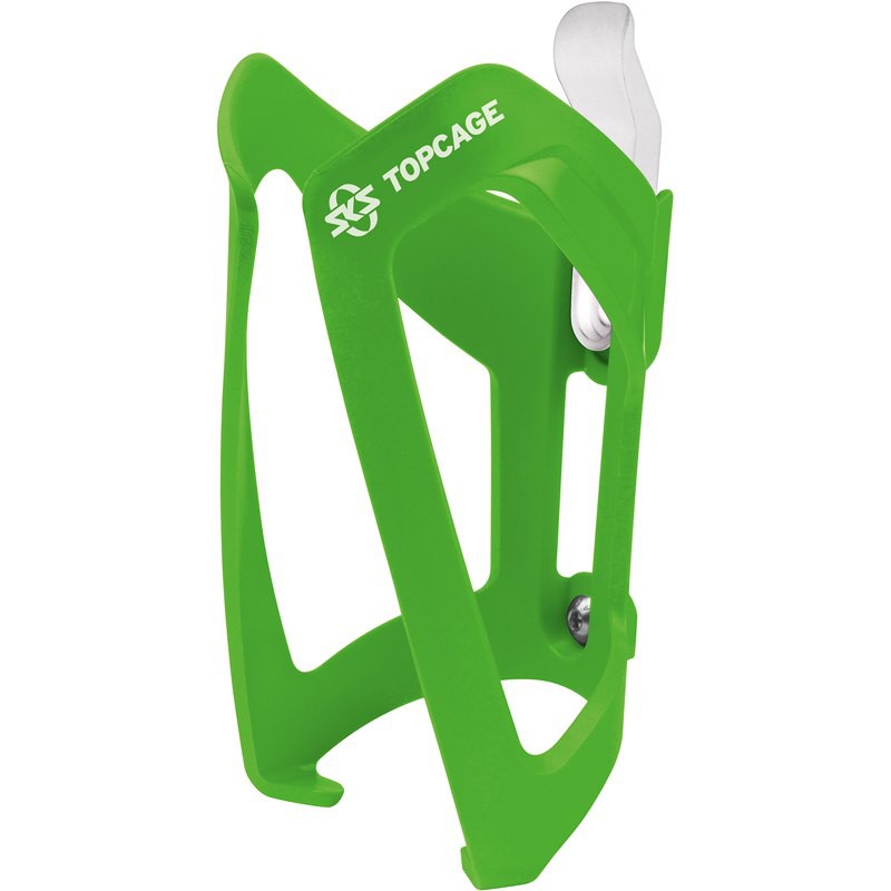 green bike bottle cage