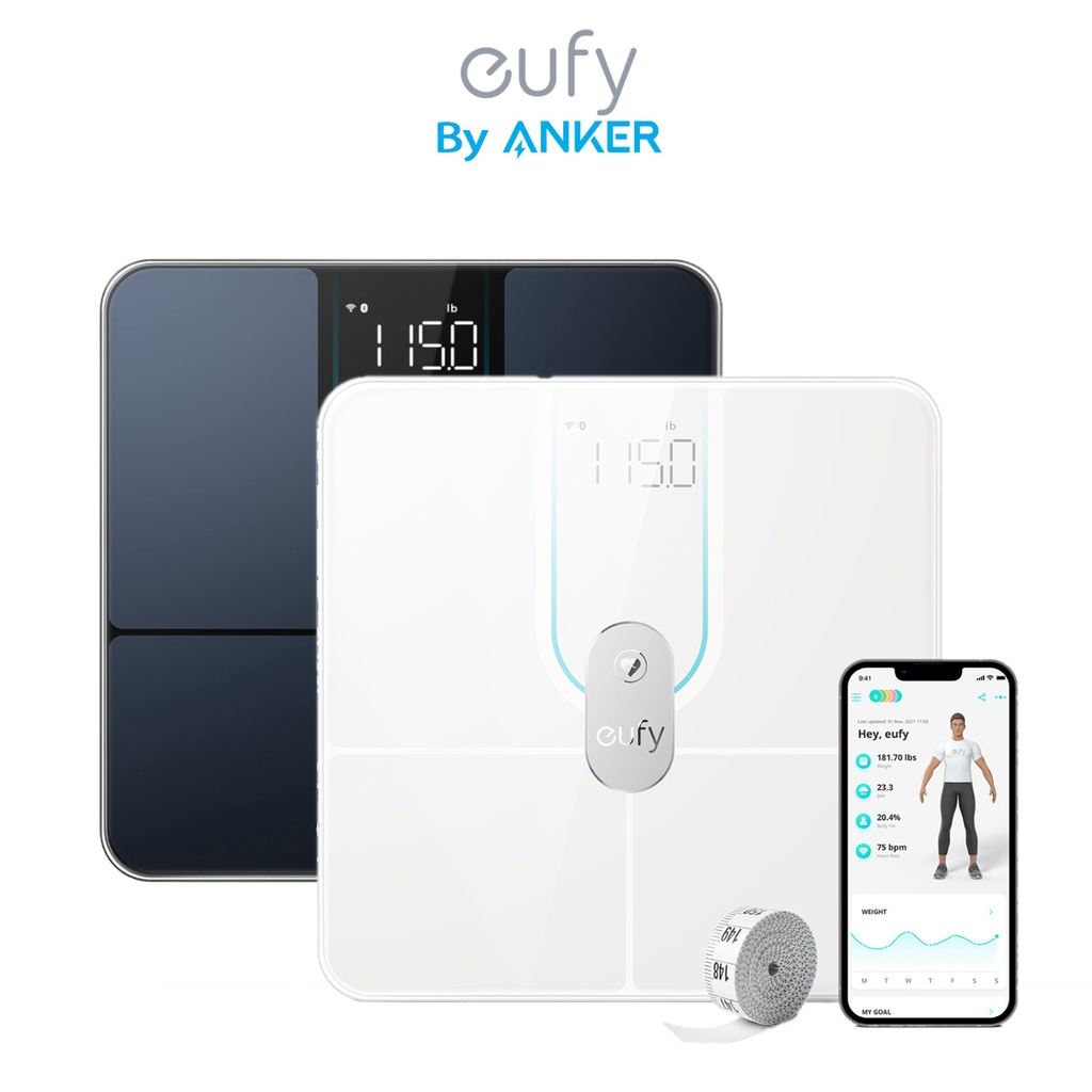 Anker Eufy Smart Scale P2 Pro, Digital Bathroom Scale With Wi-Fi ...