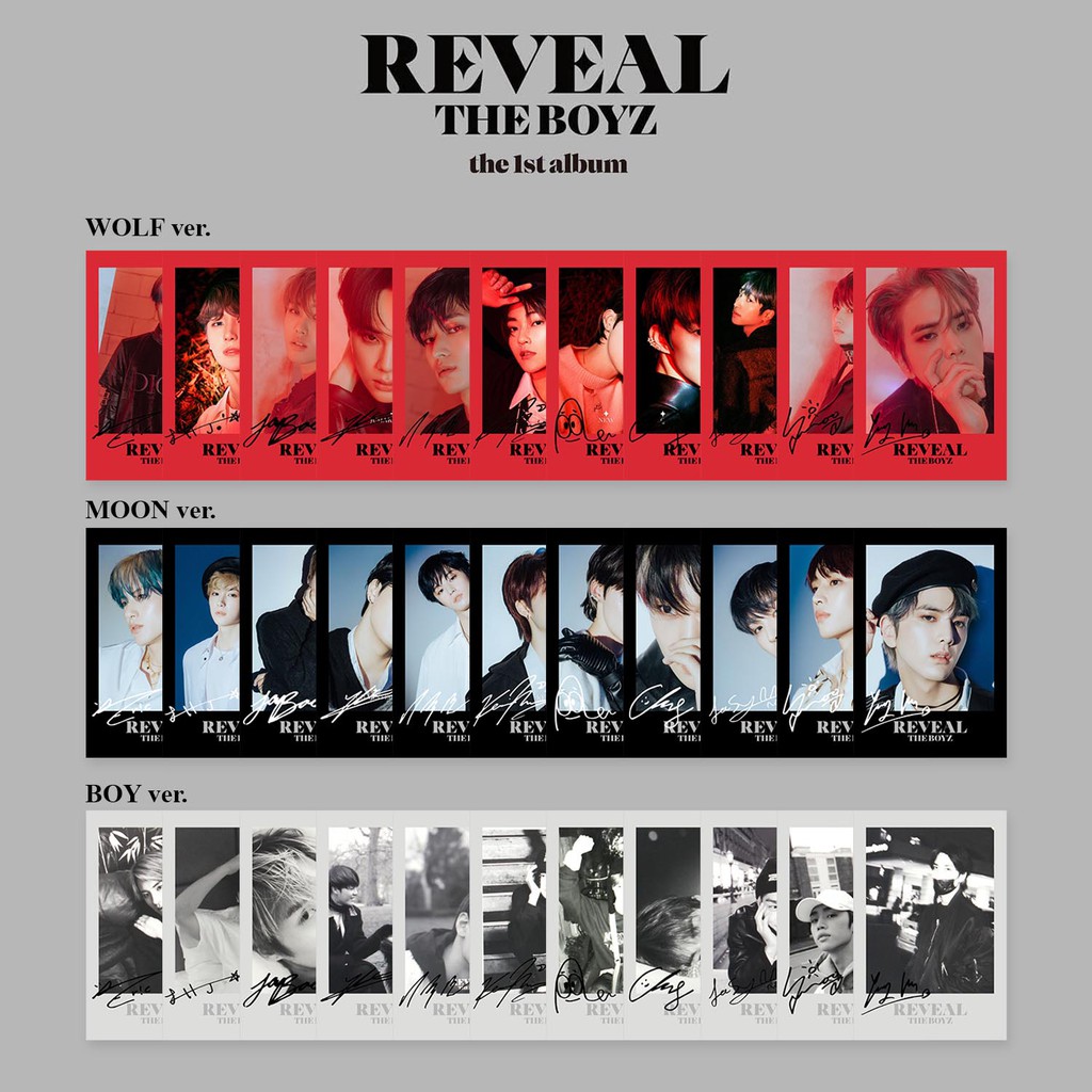 Ready Polaroid The Boyz Reveal Album 2020 Unofficial Version Kpop Ttd All Member Shopee Singapore