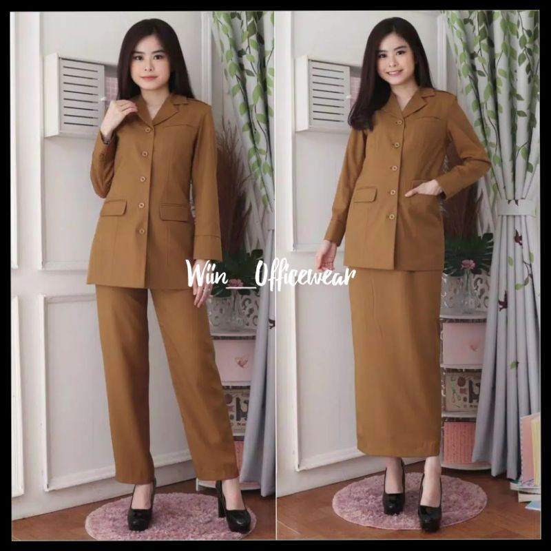 Blazer Pns Asn Uniform Pns Pemda Clothes Service Suit Suit Pdh Women ...