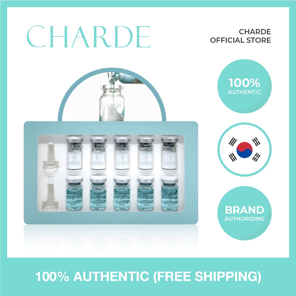 Korean Skincare Charde Cloud Ampoule Kit (5 Weeks) Whitening, Anti