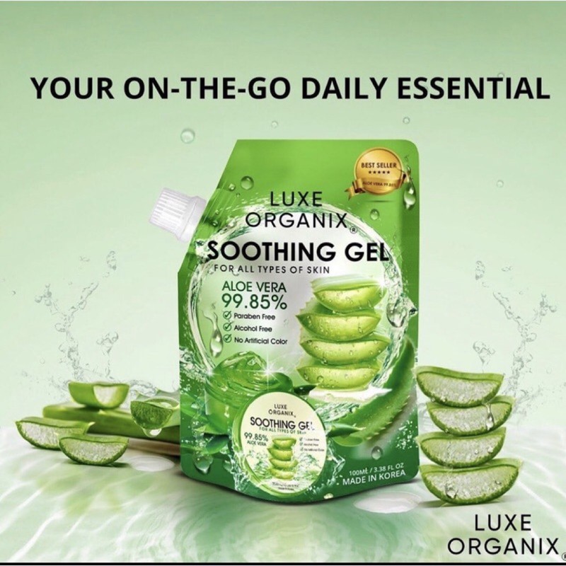 Luxe Organix Soothing Gel Sachet Shopee Singapore