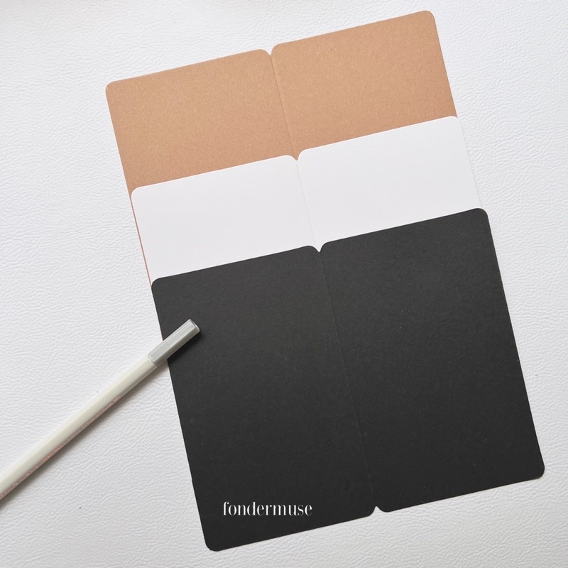 [SG Local stock]9pcs/lot Blank Folding Postcard Students DIY Business