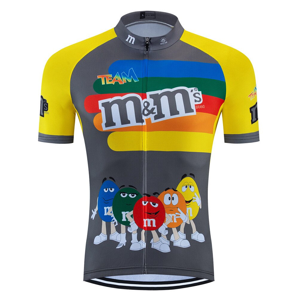 Men's Ropa Ciclismo Cartoon Cycling Jersey Cute Bike Jersey Novelty Tops T-shirt 
