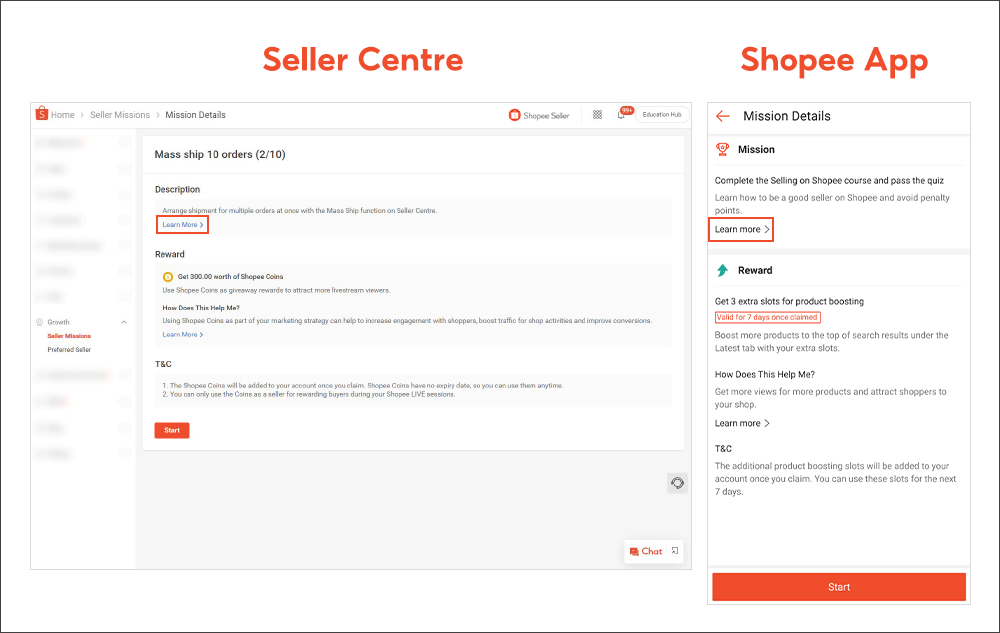 Seller Missions Sg Seller Education Shopee