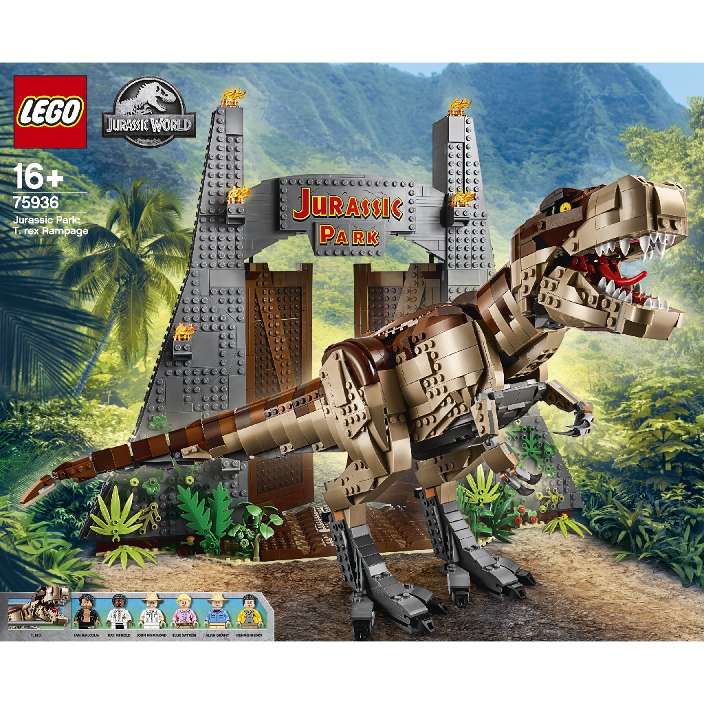 lego jurassic park t rex rampage