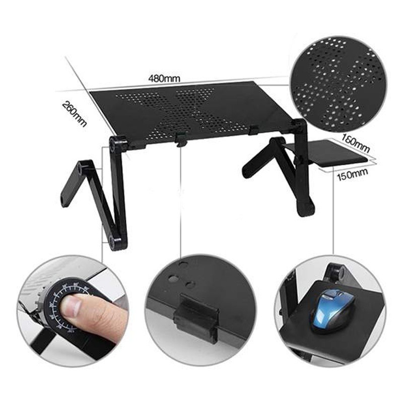 Large Size Laptop Table 360° Adjustable Foldable Laptop 480mm Shopee