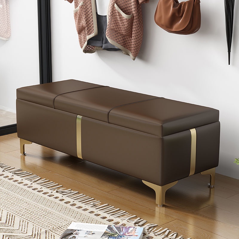 36 inch Wide Rectangle Lift Top Storage Ottoman Bench in Upholstered