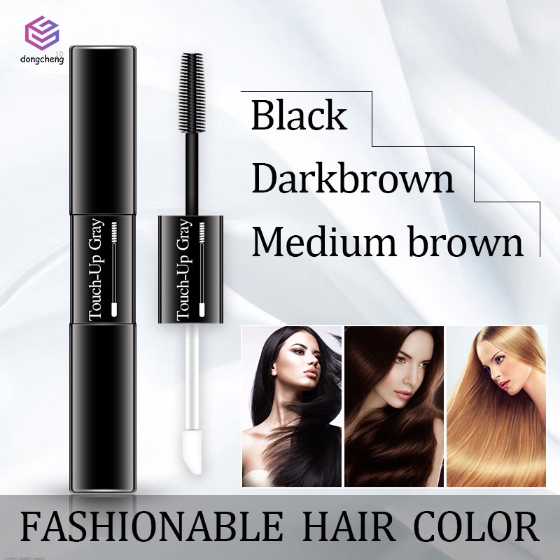 Lowest price） 2in1 Temporary Hair Color Wax One-time White Hair Cover  Mascara DIY Washable One-off Non-toxic Dye Cream | Shopee Singapore