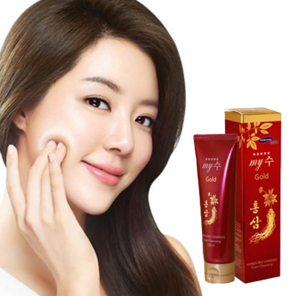 korean red ginseng foam cleansing
