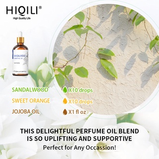 HiQiLi Sandalwood Natural Plant Aromatherapy Essential Oil Air Freshener Massage Humidifier Skin Health Calming #7