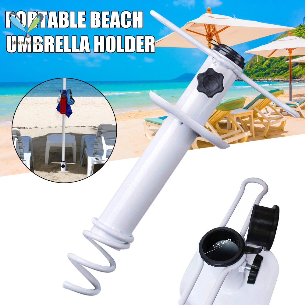 BY Beach Umbrella Sand Anchor Heavy Duty Metal Beach Umbrella Holder