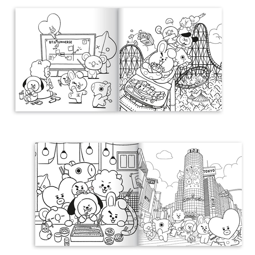 41 Collections Drawing Bt21 Coloring Pages  Best Free