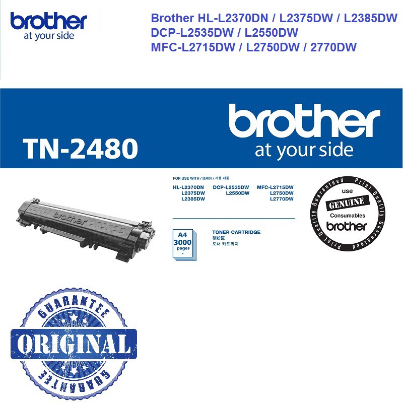 [Original] TN2480 TN-2480 Brother TN 2480 Toner Cartridge for HL ...