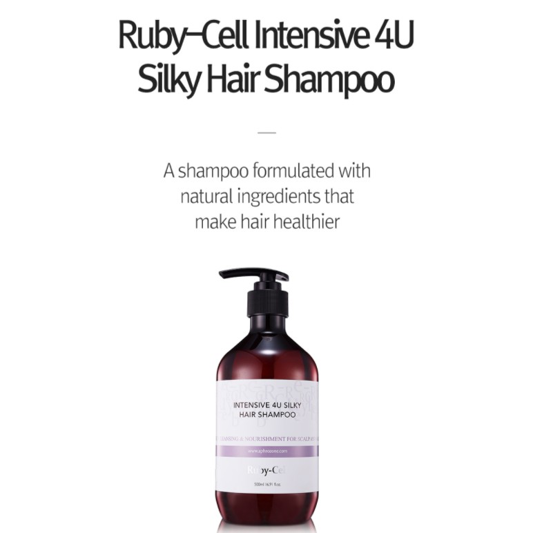 Ruby-Cell] Intensive 4U Silky Hair Shampoo & Treatment | Shopee Singapore