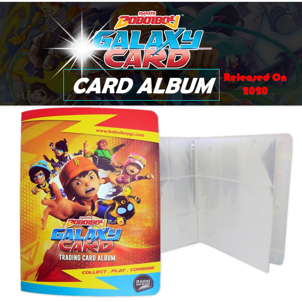 Boboiboy Galaxy Trading Card Album Album Koleksi Kad Boboiboy Galaxy 2020 Shopee Singapore