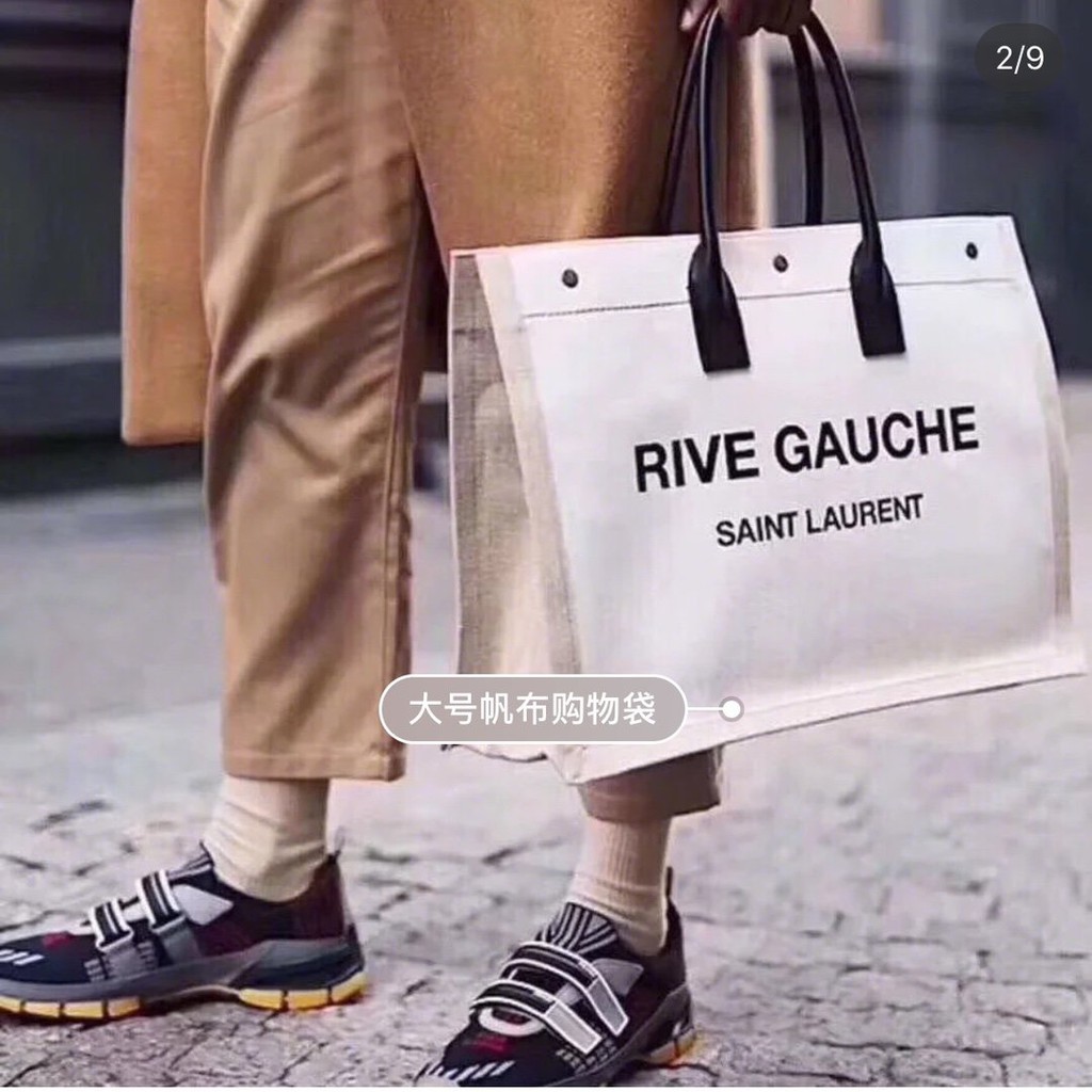 saint laurent rive gauche tote bag