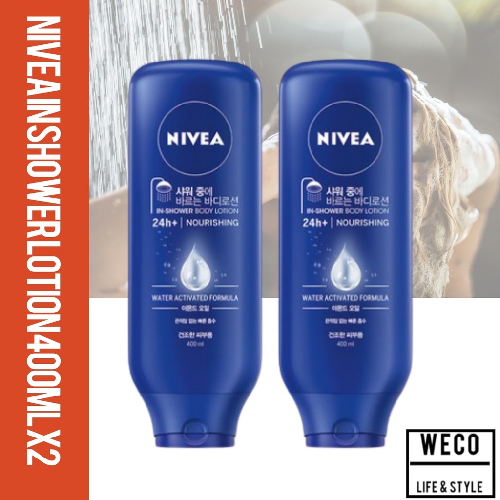 nivea in shower body moisturiser