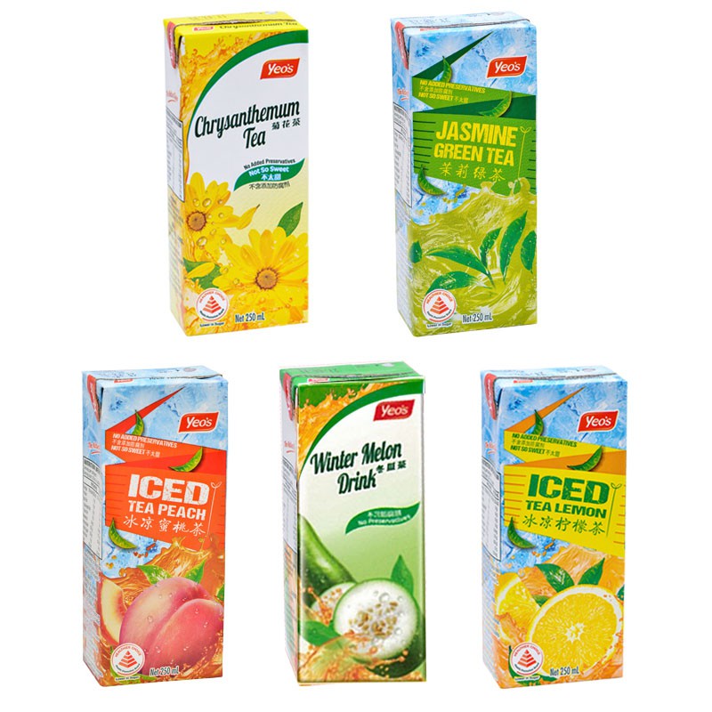 Yeo's Packet Drinks Sale 24 packets x 250ml | Shopee Singapore