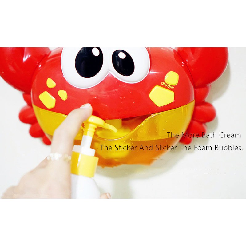 fun bubble crab bath musical toy