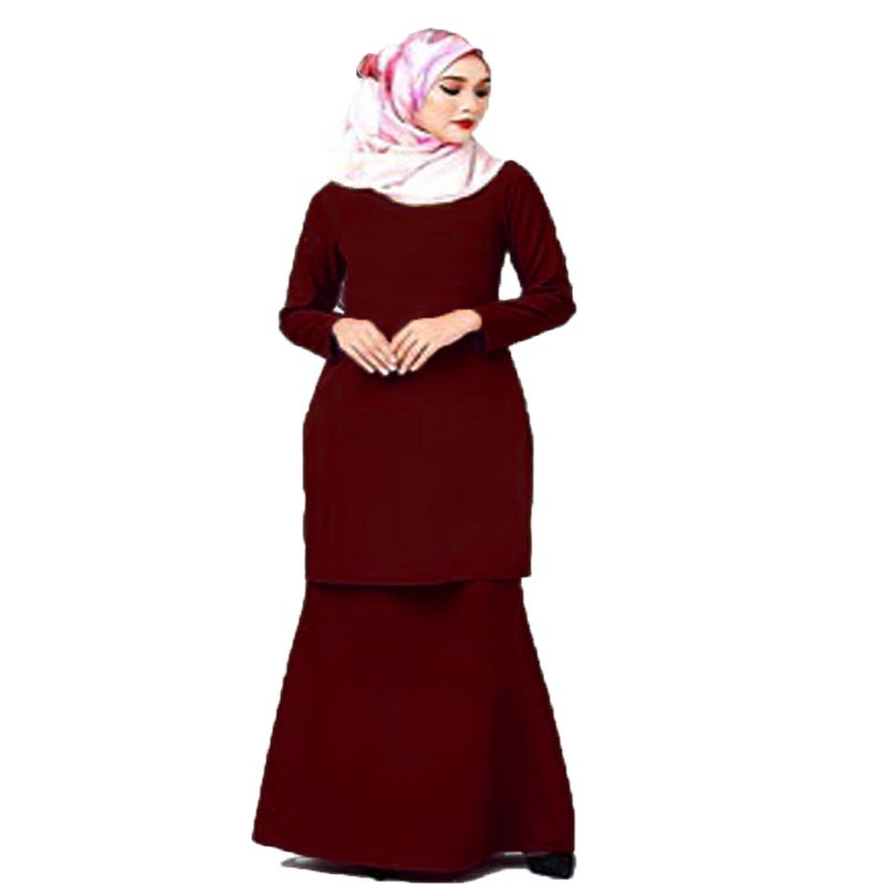 New Modern Baju Kurung For Muslimah Shopee Singapore