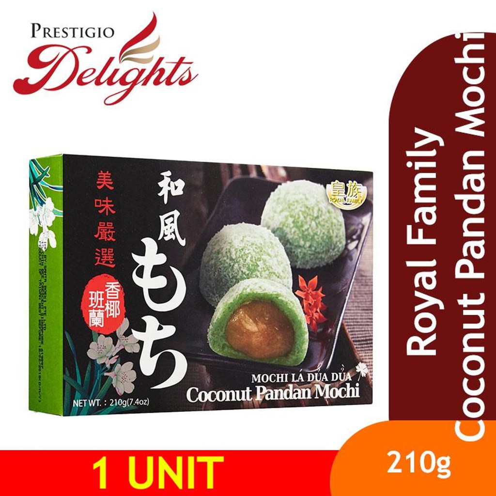 Royal Family Coconut Pandan Mochi 210g Shopee Singapore