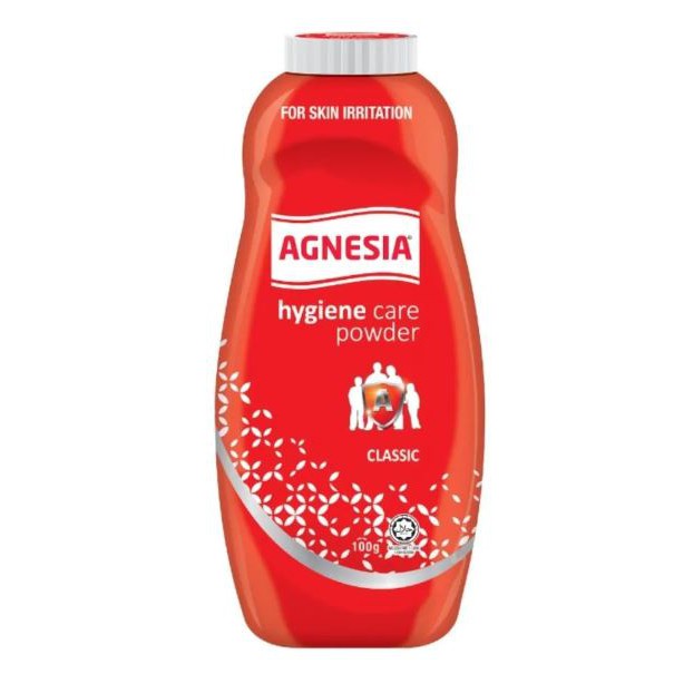 Agnesia Antiseptic Dusting Powder 100g (for heat rash, prickly heat, nappy rash, cosmetic rash