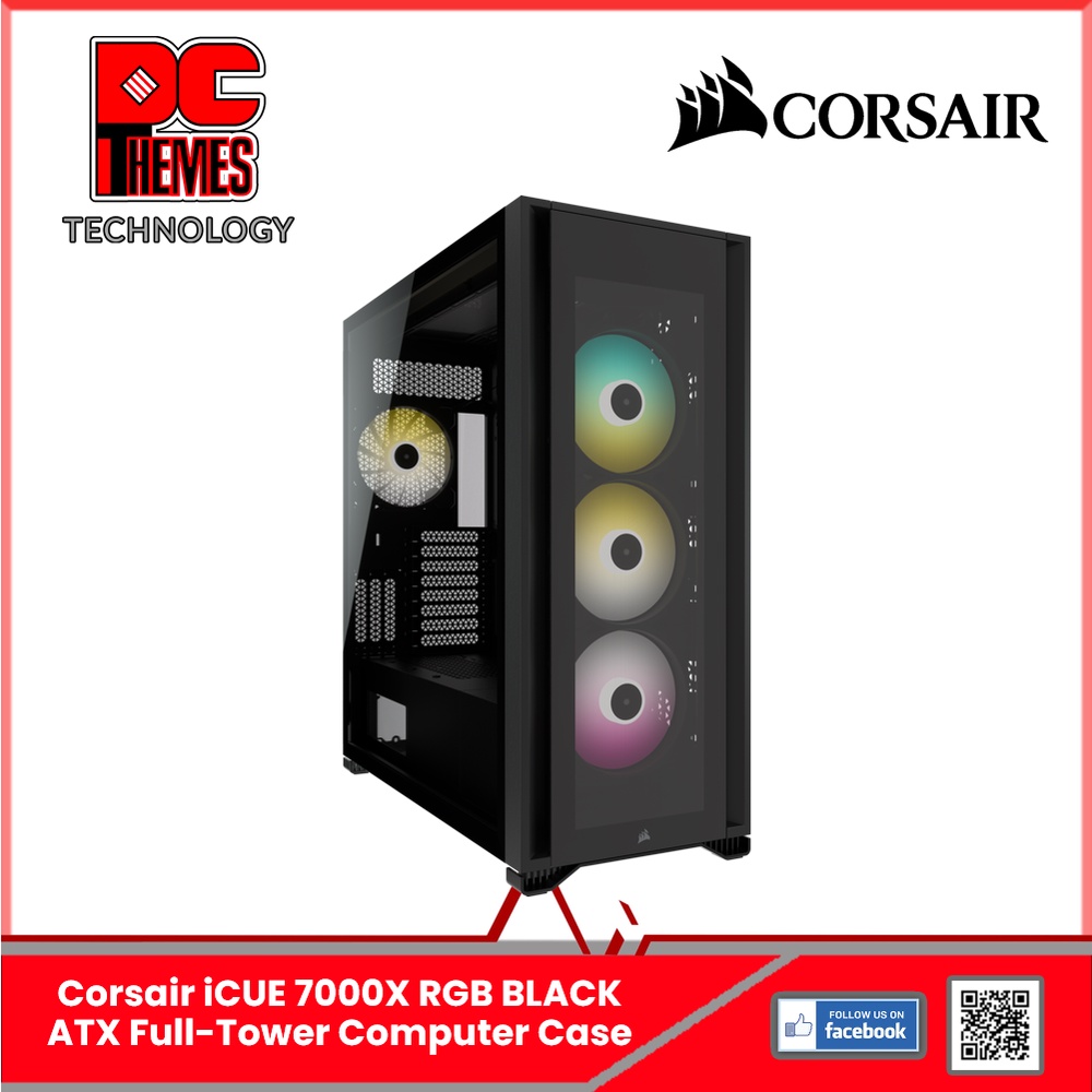 Corsair iCUE 7000X RGB BLACK ATX Full-Tower Computer Case | Shopee ...