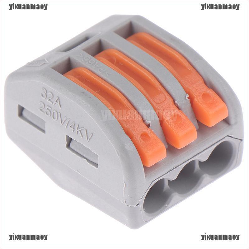 2/3/4/5/8 Way Reusable Spring Lever Terminal Block Electric Cable Wire ConnectXD 