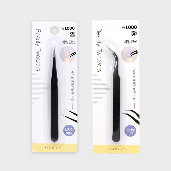 [Daiso Korea] TopLoader Sticker Decoration Tweezers (Straight /Curve