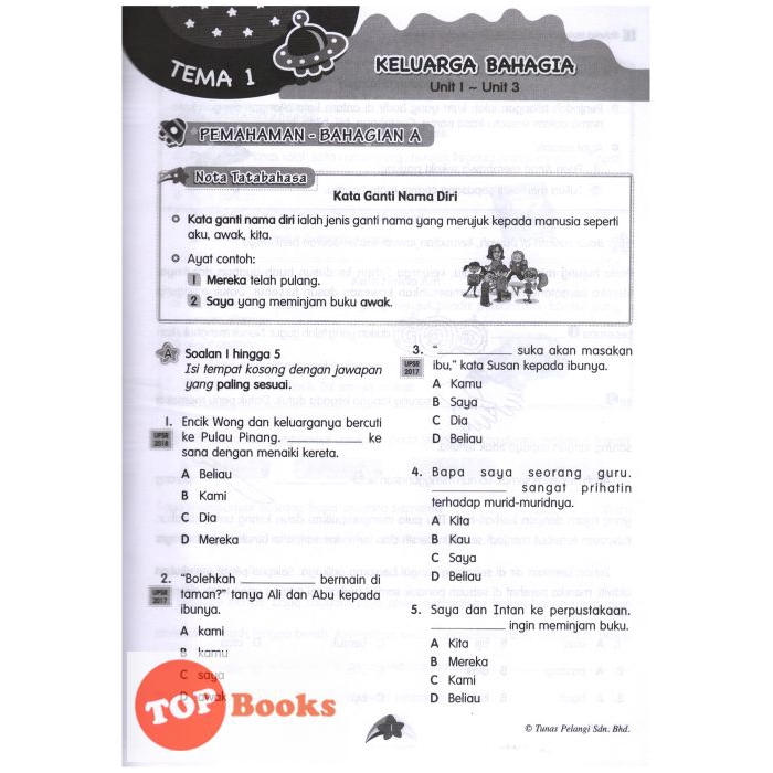 Topbooks Tunas Pelangi Practical Topikal Language Sprinkle Year 3 Upsr Sjkc Kssr 3 Shopee Singapore