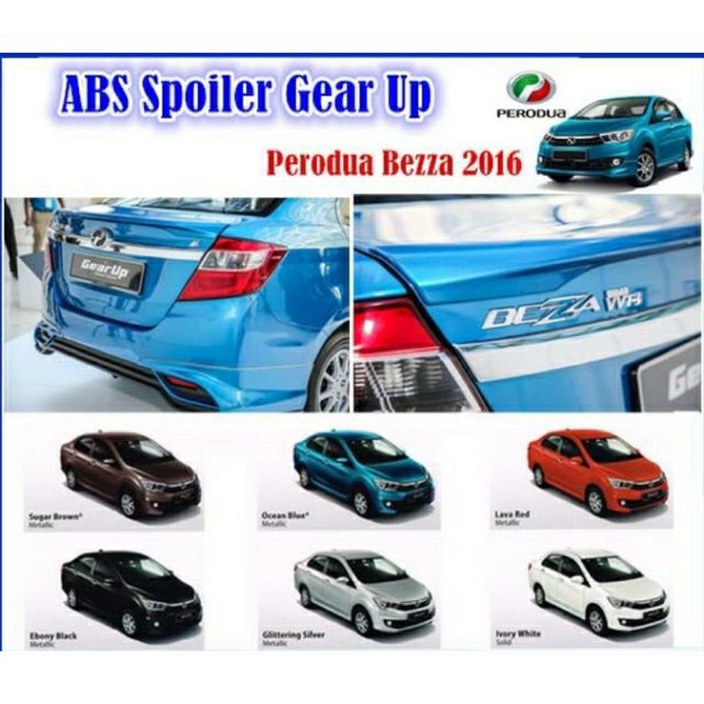Perodua Bezza Gear Up Spoiler Shopee Singapore