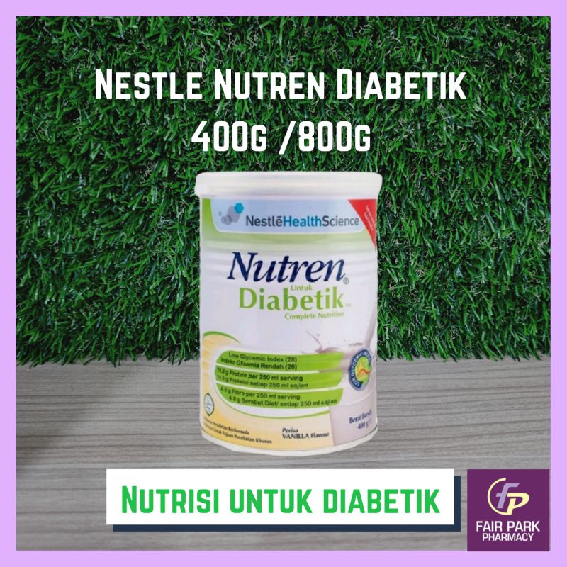 Fppharmacy Nestle Nutren Diabetic 400g 800g Sweet Urinal Milk Shopee Singapore